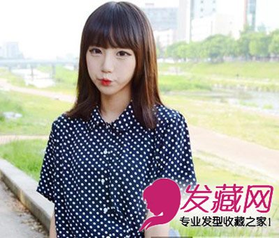 《大圆脸女生适合<em>剪刘海</em>么?长直发怎么梳<em>可以</em>