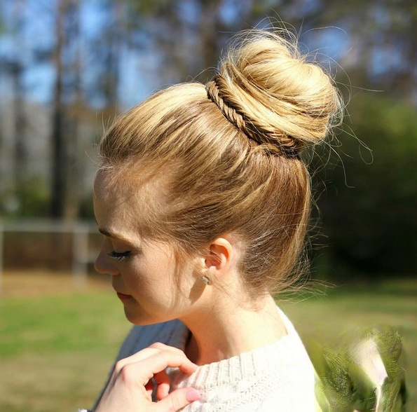 今年流行丸子头