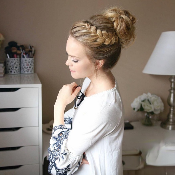 今年流行丸子头