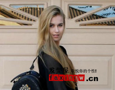 长发直发发型 疯狂欧美街拍