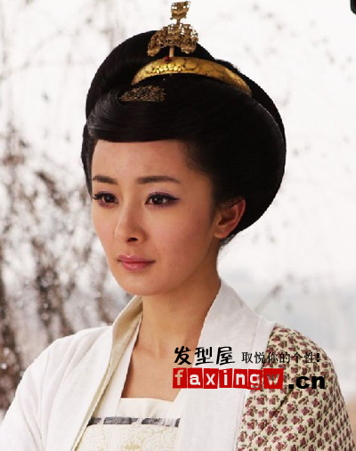 杨幂精美古装 盘发