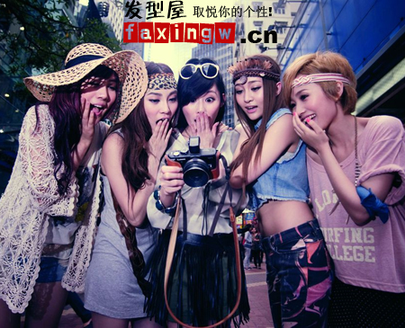 女子组合UP Girls好看时尚发型吸引菲林