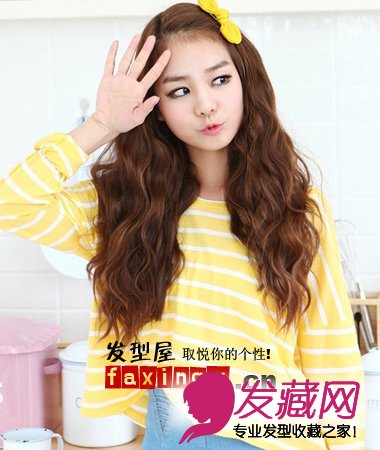2013年韩式风格女生卷发发型