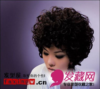 沙宣女生烫发发型图片