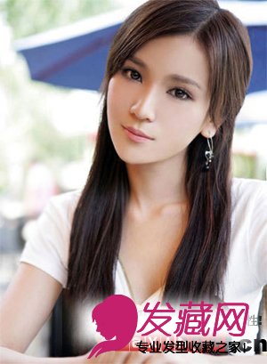 长发简易发型中戏校花王希维演绎