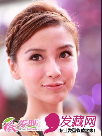 女生盘发发型