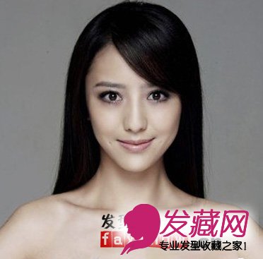 看2012流行明星如何演绎清纯直发发型