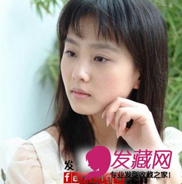 看2012流行明星如何演绎清纯直发发型