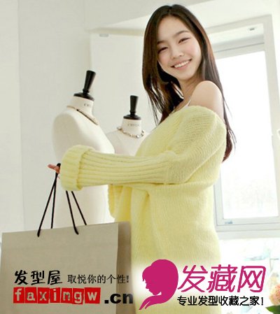 甜美韩式非主流女生直发发型 清新唯美