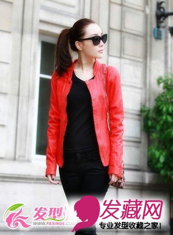 李小璐巴黎时装周发型