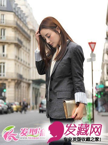 李小璐巴黎时装周发型