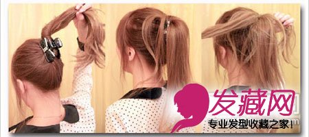 只靠鲨鱼夹一扫马尾沉闷感(组图)