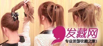 百用鲨鱼夹夹出冬日浪漫小马尾