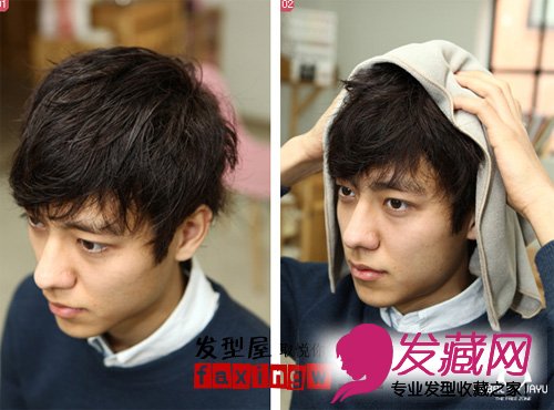 男生发型diy 教你几个步骤打造帅气有型纹理烫发型