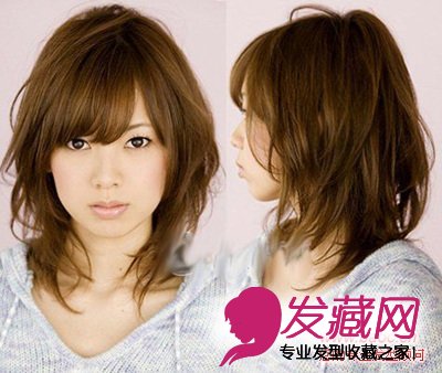 清爽女人味蓬松层次感的清凉中长发