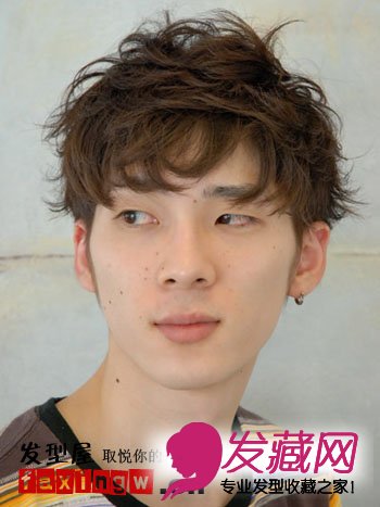 日系男士卷发造型 发丝随性变