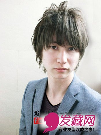 日系男士卷发造型 发丝随性变