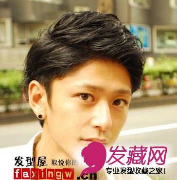 四款立体感男生烫发发型做型男