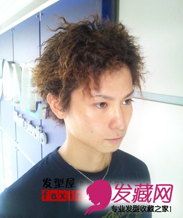 日系男士锡纸烫发型