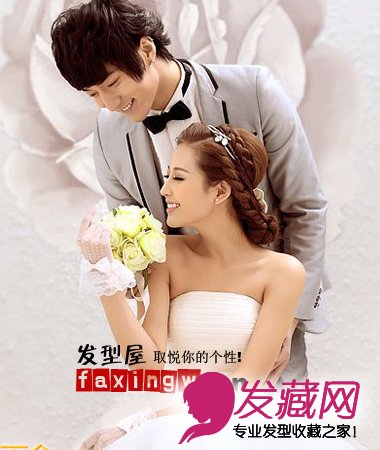 2013年末唯美新娘发型发饰搭配