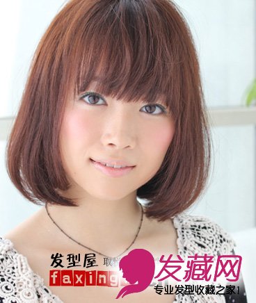 日系短发刘海巧修大饼脸