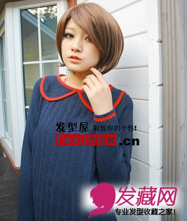 2012最新斜刘海短发发型