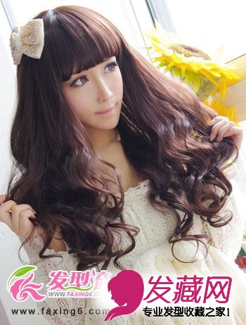 2012夏季流行的甜美齐刘海发型