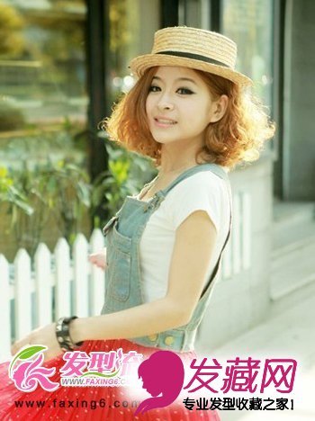 俏妞时髦烫发发型夏季出击