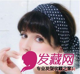 完美修饰长脸发型 女生齐刘海发型