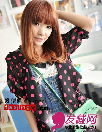 可爱清纯形象直发梨花头 巧妙赢取男人缘