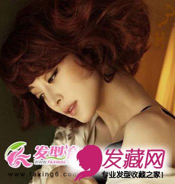 唯美短发烫发发型