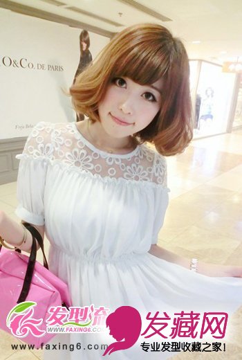 齐刘海短发发型