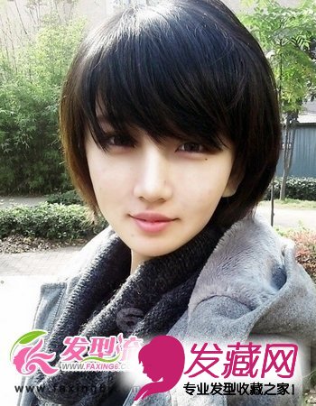 小清新感女生短发发型show