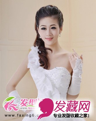 皇冠新娘盘发
