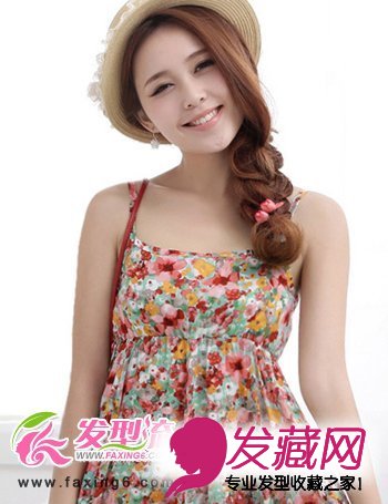 时尚扎发发型 清爽迎夏日