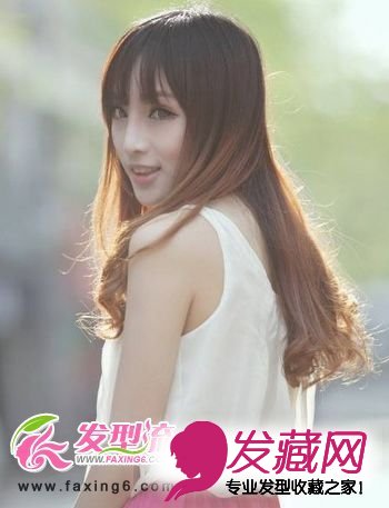 梨花头长卷发发型图片