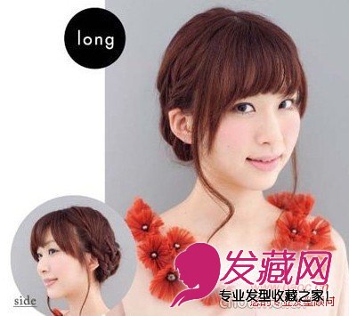 简单实用的直发发型扎法