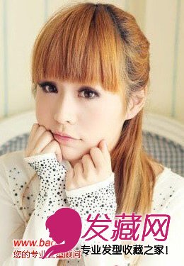 秋季让死板刘海变得更甜美