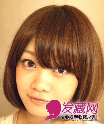 小脸波波头提升异性缘,推荐适合胖脸的短发发型