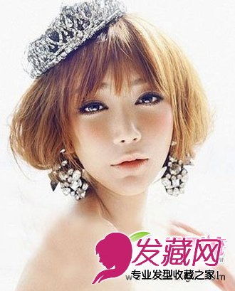 短发新娘发型设计 适合短发的新娘发型
