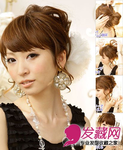 宴会造型不古板 教你时尚优雅发型扎法