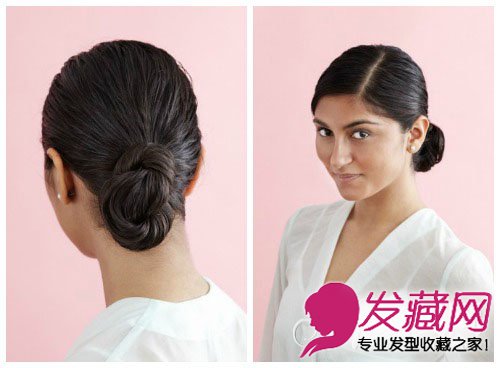长发发型新扎法 优雅别致复古盘发