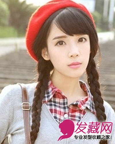 清甜纯美学生装发型 学生风来袭