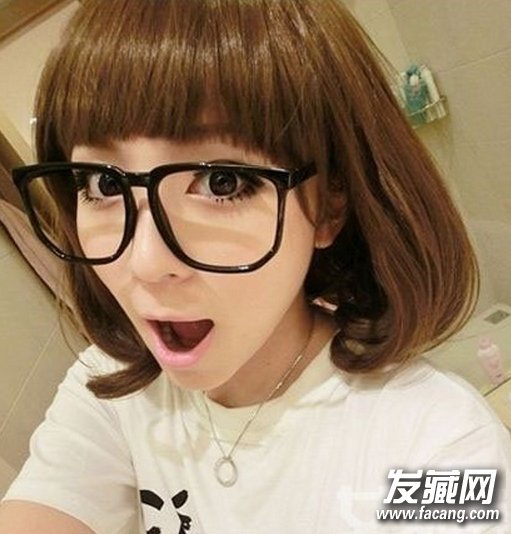 女生内扣梨花头1