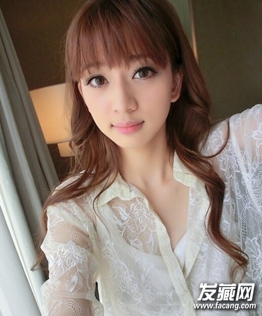 圆脸女生发型1