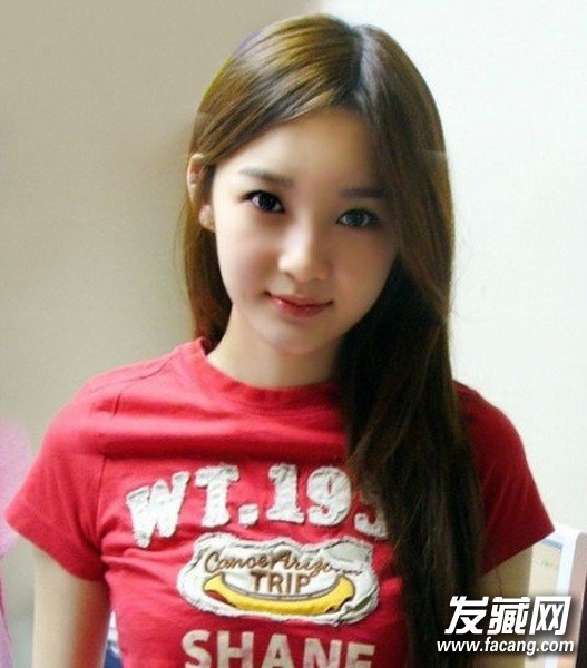 韩式甜美斜刘海发型4