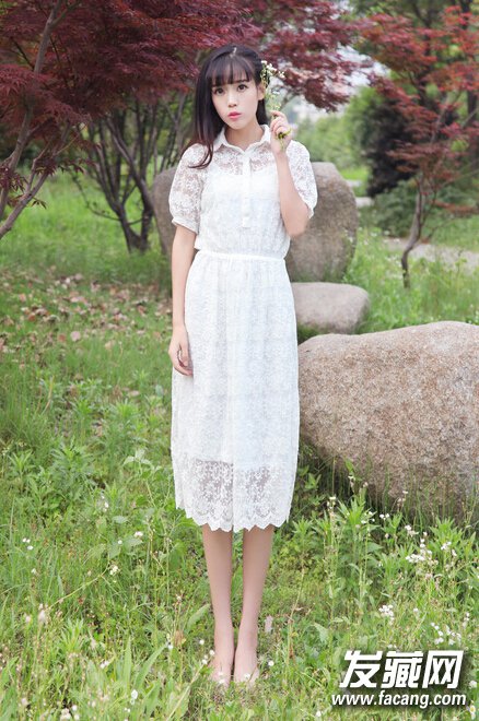 最新韩式齐刘海发型2