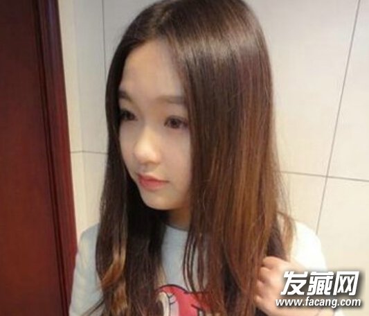 无刘海丸子头的扎法图解1