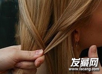 无刘海盘发发型图解3