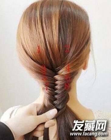 鱼骨辫怎么编?韩式瘦脸四股辫编法图解 鱼骨辫怎么编?韩式瘦脸四股辫编法图解 韩式瘦脸编发